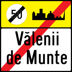 Fin de zona urbana.