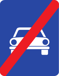 Fin de autovía.
