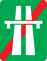 End of the motorway.