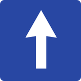 Road with one-way traffic.