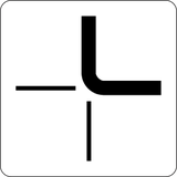 Crossroad shape.