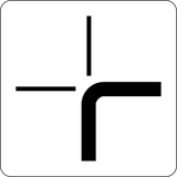 Crossroad shape.