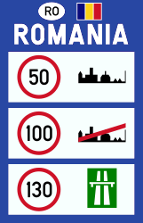 Límites nacionales de velocidad.