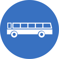 Carril obligatorio para autobuses.