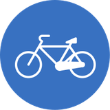 Mandatory path for cyclists.