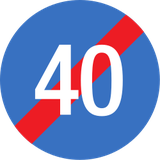 End of the minimum speed.