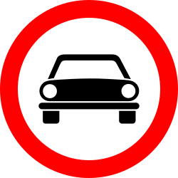 Cars prohibited.