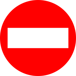 No entry.