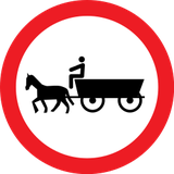 Horsecarts prohibited.