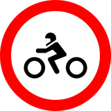 Motorcycles prohibited.