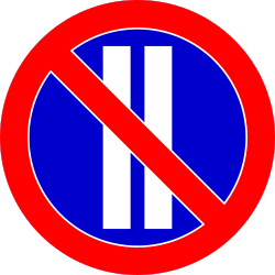 Estacionamiento prohibido en días pares.