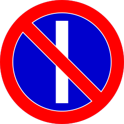 Estacionamiento prohibido en días impares.