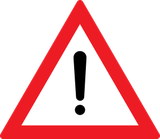 Warning for a danger with no specific traffic sign.