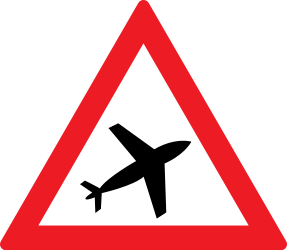 Warning for low-flying aircraft.