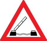 Warning for a movable bridge.