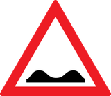 Warning for a bad road surface.