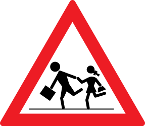 Warning for children.