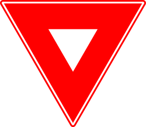 Give way.