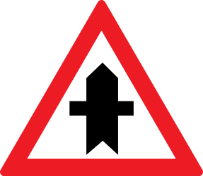 Priority at the junction.