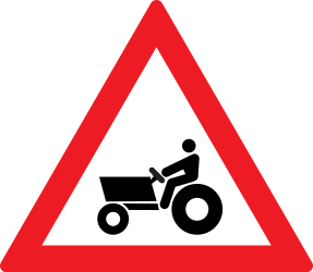 Warning for tractors.