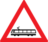 Warning for trams.