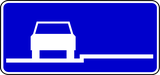 Parallel parking on roadway.