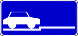 Perpendicular parking on roadway.