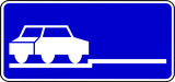 Angle parking on roadway.