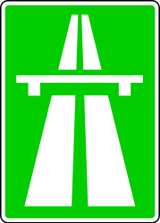 Start of a motorway.