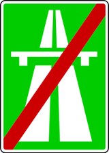 End of the motorway.