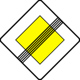 End of the priority road.