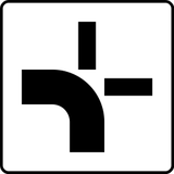 Crossroad shape.