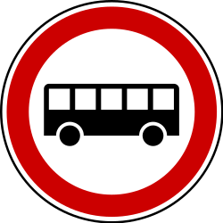 Buses prohibited.