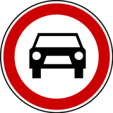 Cars prohibited.