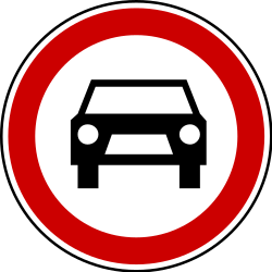 Cars prohibited.