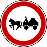 Horsecarts prohibited.