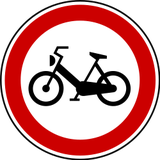 Mopeds prohibited.