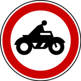 Motorcycles prohibited.