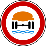 Vehicles carrying water-polluting substances prohibited.