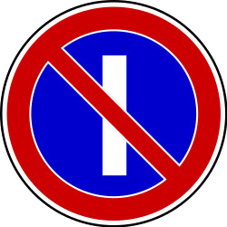 Estacionamento proibido em dias ímpares.