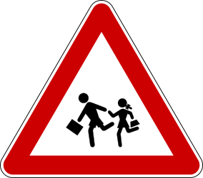 Warning for children.