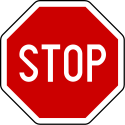 Stop and give way.