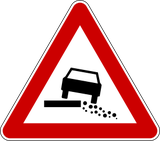 Warning for a soft verge.