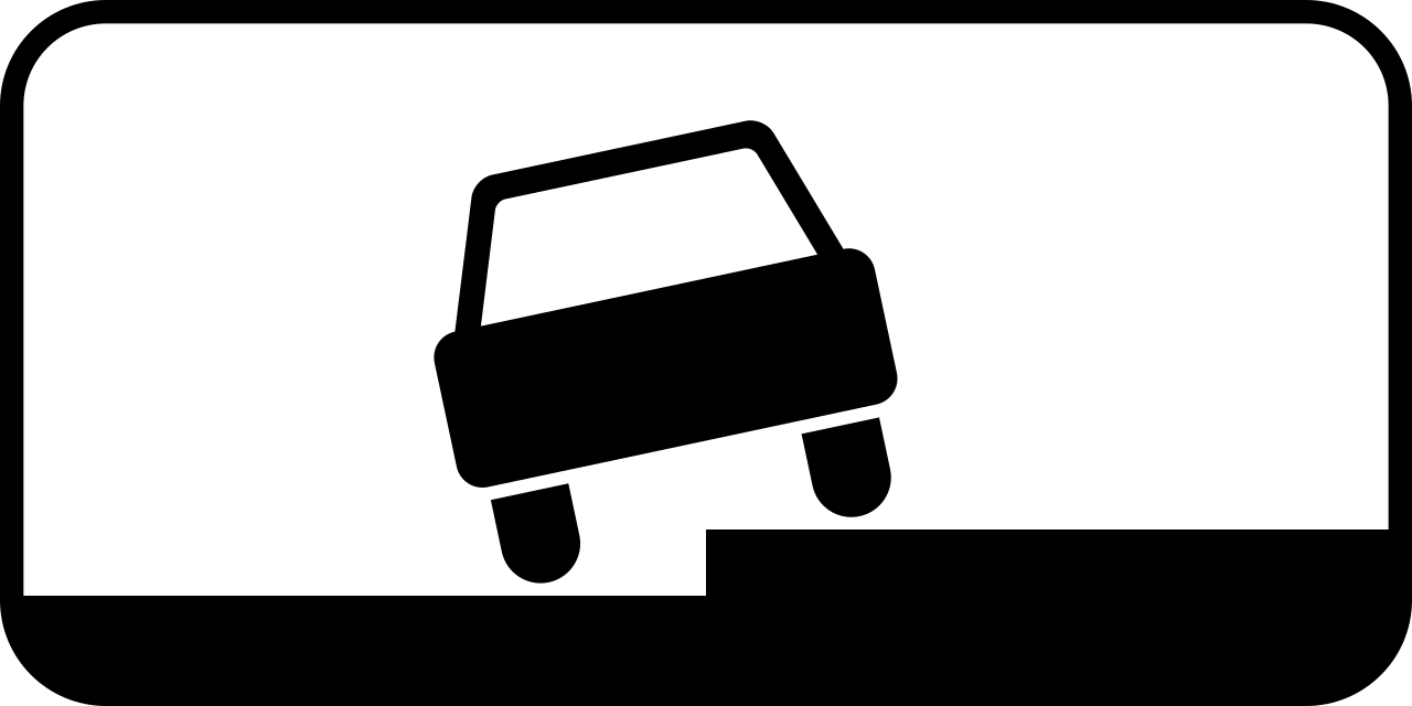 Parallelparken teilweise auf dem Gehweg.