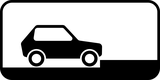 Senkrechtparken auf der Fahrbahn.