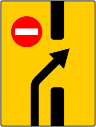 Ende der Mittelstreifenverschwenkung.