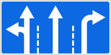 Übersicht der Fahrstreifen und Fahrtrichtungen.
