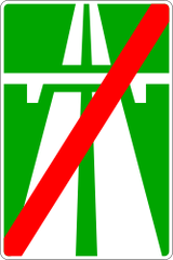 Ende der Autobahn.