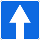 Einbahnstraße.