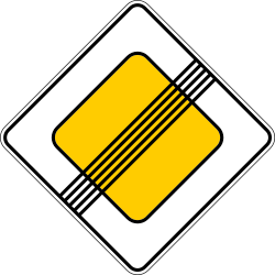 Ende der Vorfahrtstraße.